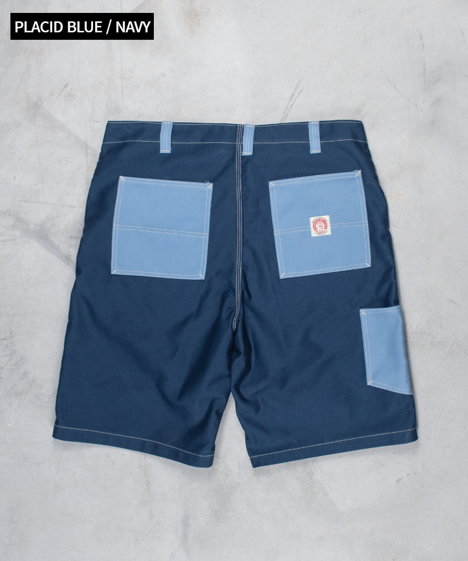 shorts navy blue color image-S1L4